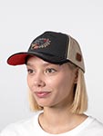 Бейсболка VON DUTCH арт. VD/1/PCB/WILD/12  (темно-серый / черный)